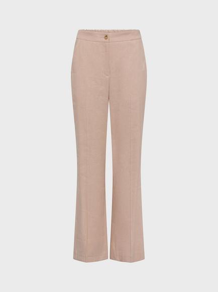 Gerard Darel Alayna Tailored Flared Trousers, Nude, Nude