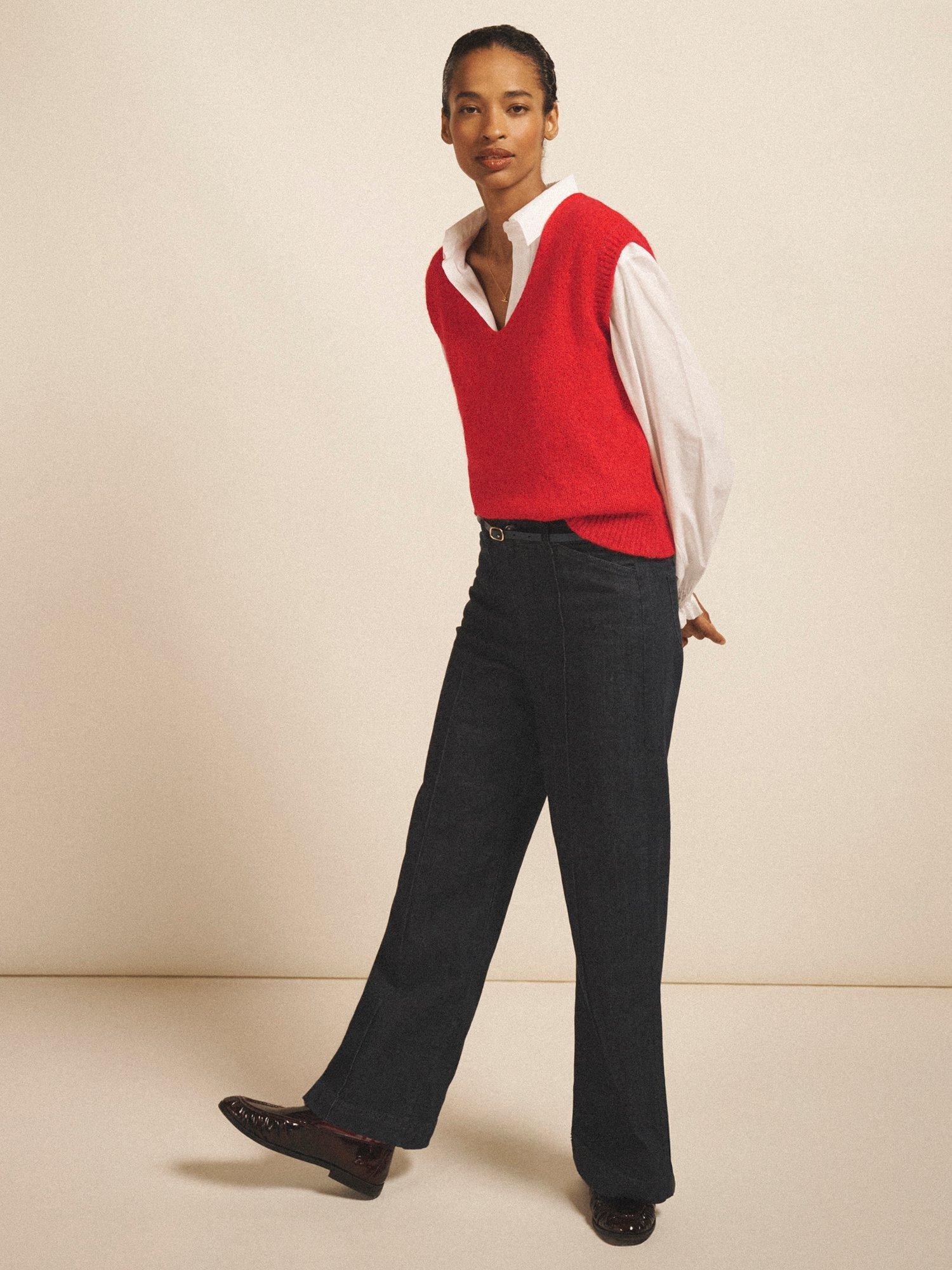 Product image 8 of 8, which shows NRBY Pasha Wide Leg Jeans, Rinse Wash, 8