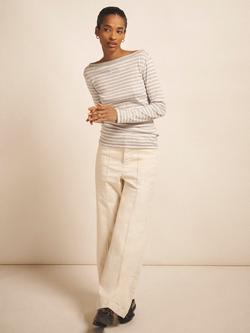 NRBY Pasha Wide Leg Jeans - view 2, Ecru