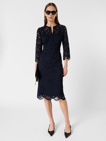 Gerard Darel Radia Lace Dress, Navy, Navy