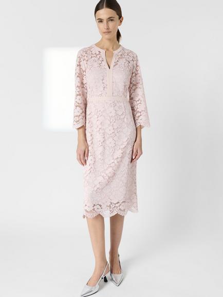 Gerard Darel Radia Floral Lace Dress, Natural Pink, Natural Pink