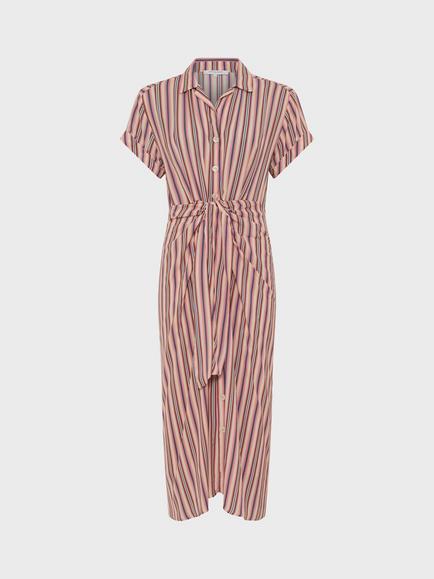 Gerard Darel Raena Striped Midi Shirt Dress, Multicolor, Multicolor