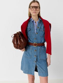 Gerard Darel Rani Denim Shirt Dress, Blue, Blue