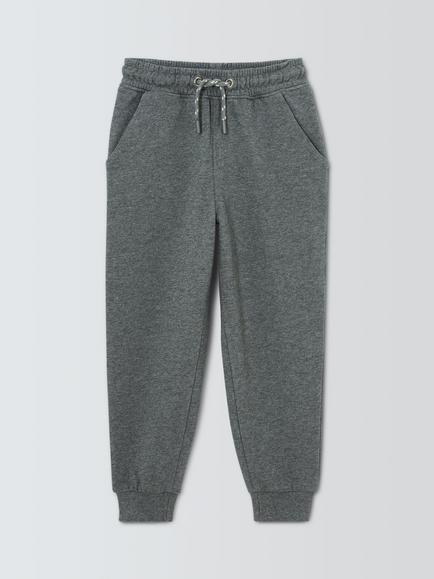 John Lewis Kids' Pure Cotton Joggers, Grey Marl, Grey Marl