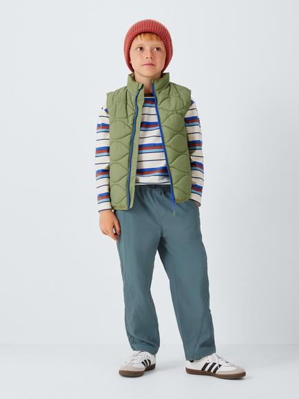 John Lewis Kids' Pull On Trousers, Stormy Weather - view 2, Stormy Weather