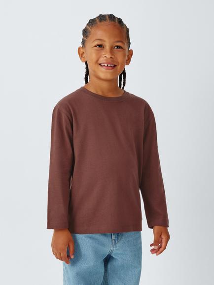 John Lewis Kids' Long Sleeve Tops, Pack of 3, Multi - view 2, Multi