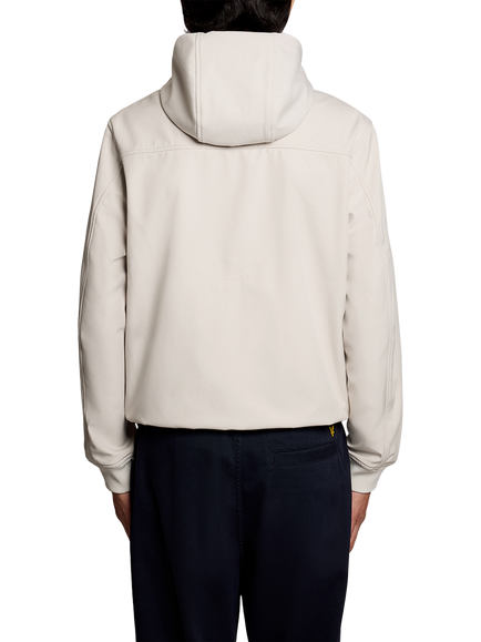 Lyle & Scott Mesh Soft Shell Hooded Jacket, Cove - view 2, Cove