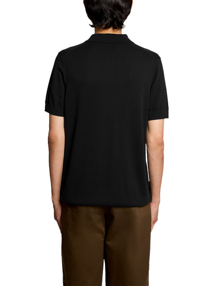 Lyle & Scott Cotton Regular Fit Short Sleeve Polo Shirt, Jet Black - view 2, Jet Black