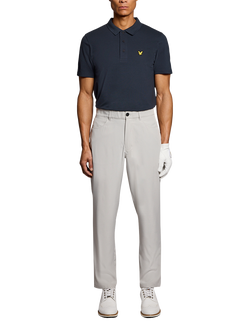 Lyle & Scott Golf Corark Short Sleeve Cotton Blend Polo Shirt, Dark Navy - view 2, Dark Navy