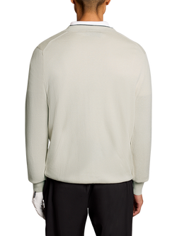 Lyle & Scott Golf Cotton Blend Cardigan - view 2, Cloud