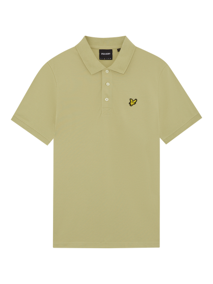 Lyle & Scott Short Sleeve Plain Polo Shirt, Herb Green