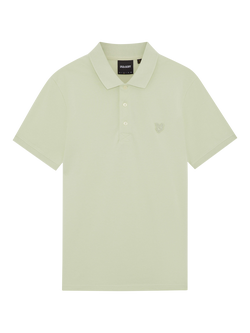 Lyle & Scott Superfine Cotton Blend Regular Fit Short Sleeve Polo Shirt, Tender Greens