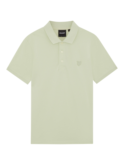 Lyle & Scott Superfine Cotton Blend Regular Fit Short Sleeve Polo Shirt, Tender Greens