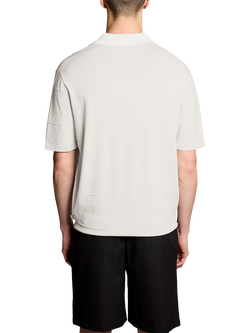 Lyle & Scott Tonal Short Sleeve Polo Shirt, Skylight - view 2, Skylight