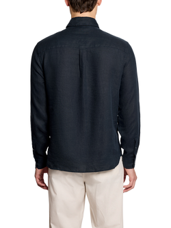 Lyle & Scott Linen Regular Fit Shirt, 626 White - view 2, Carbon