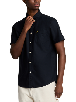 Lyle & Scott Cotton Regular Fit Oxford Shirt, Dark Navy