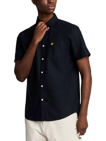 Lyle & Scott Cotton Regular Fit Oxford Shirt, Dark Navy