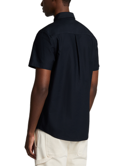 Lyle & Scott Cotton Regular Fit Oxford Shirt - view 2, Dark Navy