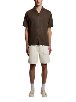 Lyle & Scott Linen Shorts - view 2, Putty
