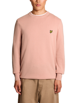 Lyle & Scott Cotton Crew Neck Jumper, Grapefruit, Grapefruit