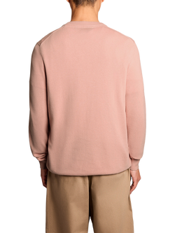Lyle & Scott Cotton Crew Neck Jumper, Grapefruit - view 2, Grapefruit