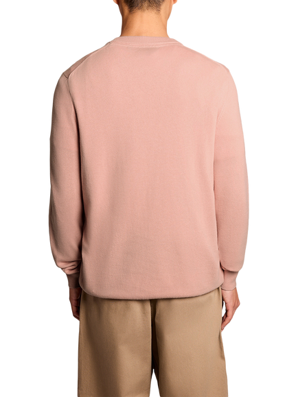 Lyle & Scott Cotton Crew Neck Jumper, Grapefruit - view 2, Grapefruit