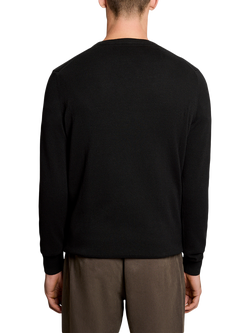 Lyle & Scott Cotton Crew Neck Jumper, Jet Black - view 2, Jet Black