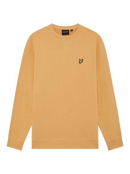 Lyle & Scott Logo Crew Neck Cotton Sweatshirt, Honeycomb