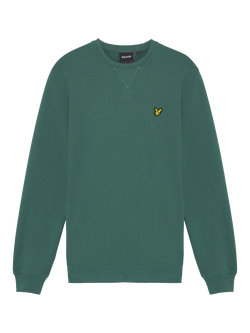 Lyle & Scott Cotton Crew Neck Sweatshirt, Everglade, Everglade