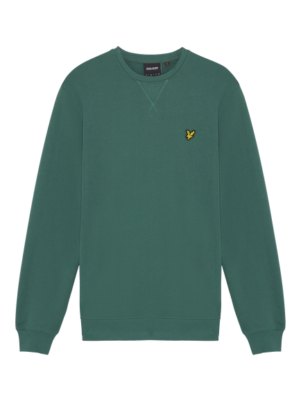 Lyle & Scott Cotton Crew Neck Sweatshirt, Everglade