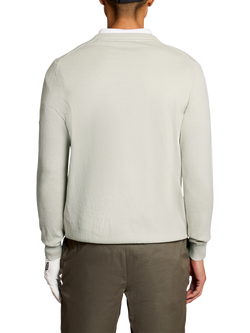 Lyle & Scott Golf Cotton Rich V-Neck Jumper - view 2, Cloud
