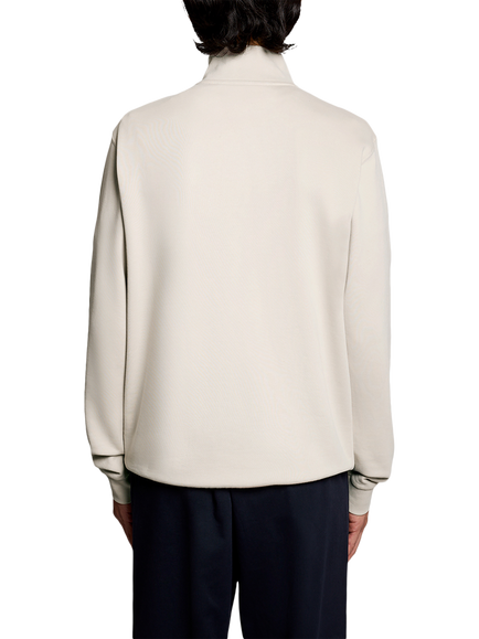 Lyle & Scott Loopback Cotton High Zip Neck Sweatshirt - view 2, Cove