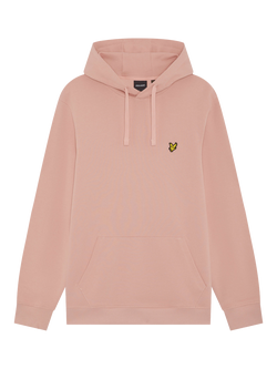 Lyle & Scott Logo Cotton Hoodie, Pink Grapefruit, Pink Grapefruit