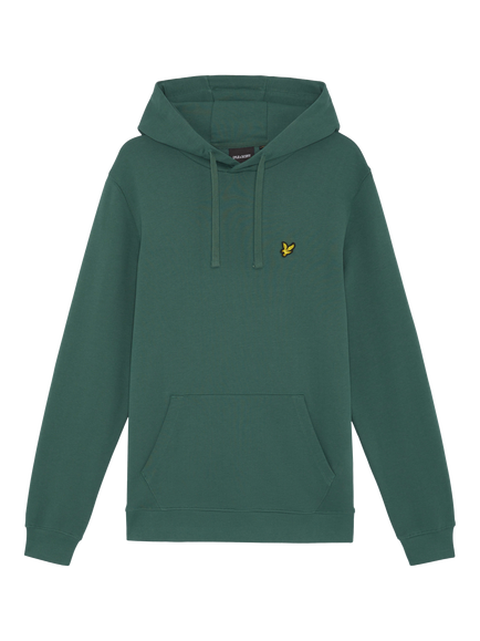 Lyle & Scott Logo Cotton Hoodie, Everglade