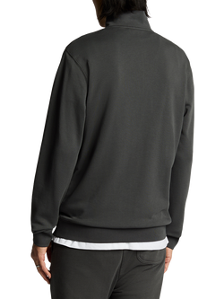 Lyle & Scott Superfine Quarter-Zip Sweatshirt, Gunmetal - view 2, Gunmetal
