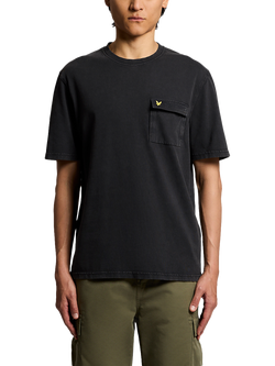 Lyle & Scott Cotton Regular Fit Cargo Pocket T-Shirt, Jet Black, Jet Black