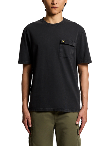 Lyle & Scott Cotton Regular Fit Cargo Pocket T-Shirt, Jet Black, Jet Black