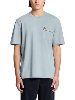 Lyle & Scott Cotton Regular Fit Cargo Pocket Detail T-Shirt, W596 Opal Blue, W596 Opal Blue
