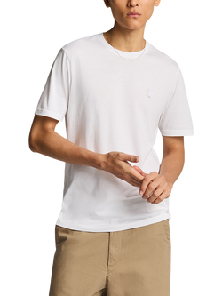 Lyle & Scott Superfine Cotton Regular Fit Short Sleeve T-Shirt, White, White