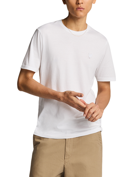 Lyle & Scott Superfine Cotton Regular Fit Short Sleeve T-Shirt, White, White