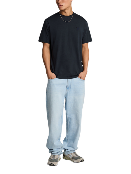 Lyle & Scott Superfine Cotton Regular Fit Short Sleeve T-Shirt - view 2, Z271 Dark Navy