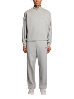 Lyle & Scott Quarter-Zip Lounge Sweatshirt, Light Grey Marl - view 2, Light Grey Marl