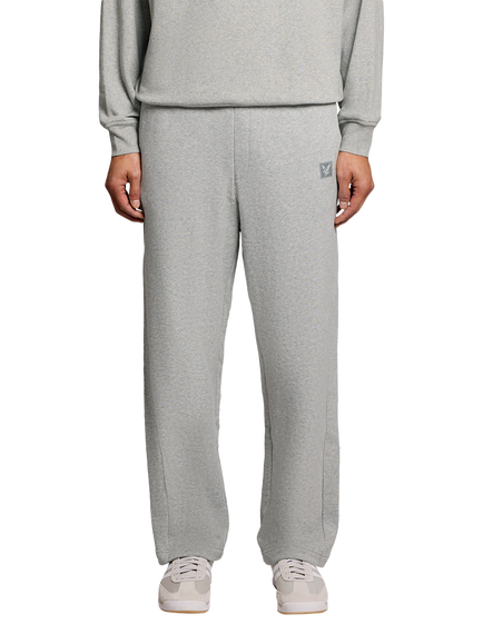 Lyle & Scott Straight Leg Lounge Joggers, Light Grey Marl - view 2, Light Grey Marl