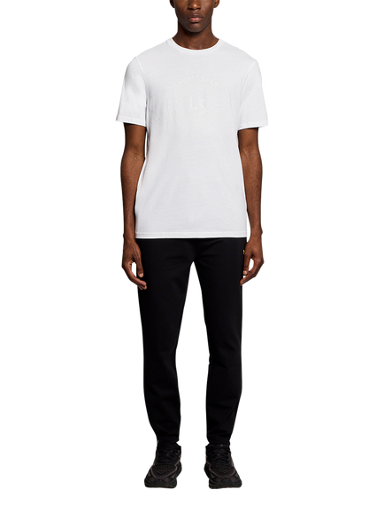 Lyle & Scott Cotton Blend  Fit Short Sleeve Sports Graphic T-Shirt - view 2, White