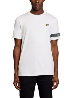 Lyle & Scott Sports Cotton Blend Branded Short Sleeve T-Shirt, White, White