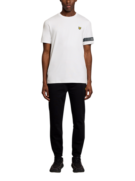 Lyle & Scott Sports Cotton Blend Branded Short Sleeve T-Shirt, White - view 2, White
