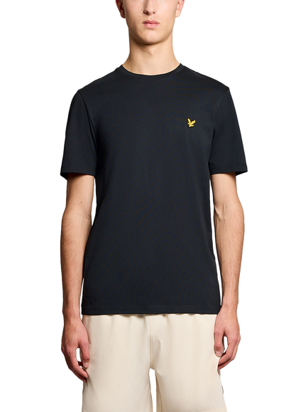 Lyle & Scott Sports Cotton Blend Short Sleeve T-Shirt, Z271 Dark Navy, Dark Navy
