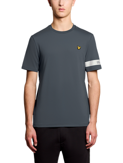 Lyle & Scott Cotton Blend Sports Sleeve Branded T-Shirt, Grey, Grey