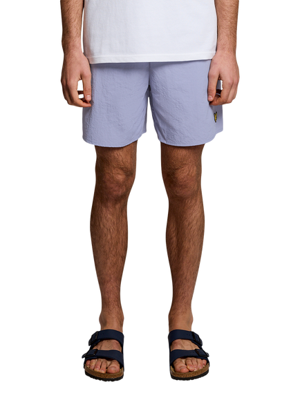 Lyle & Scott Plain Swim Shorts, Bubble Blue - view 2, Bubble Blue