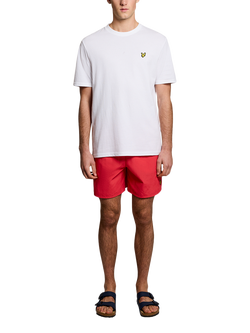 Lyle & Scott Plain Swim Shorts, Cherry Red, Cherry Red